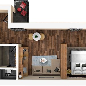 Kamer met een Slaapkamer en een King Size Bed